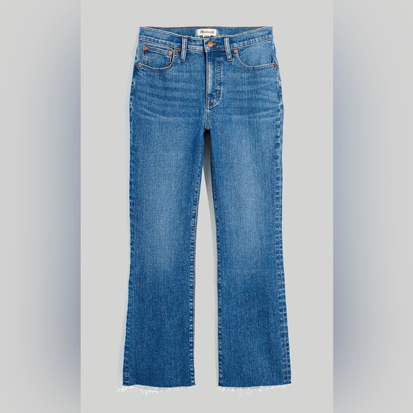 NWT Madewell Kick Out Mid Rise Blue Jeans Ankle Length Size 32 - Picture 15 of 15